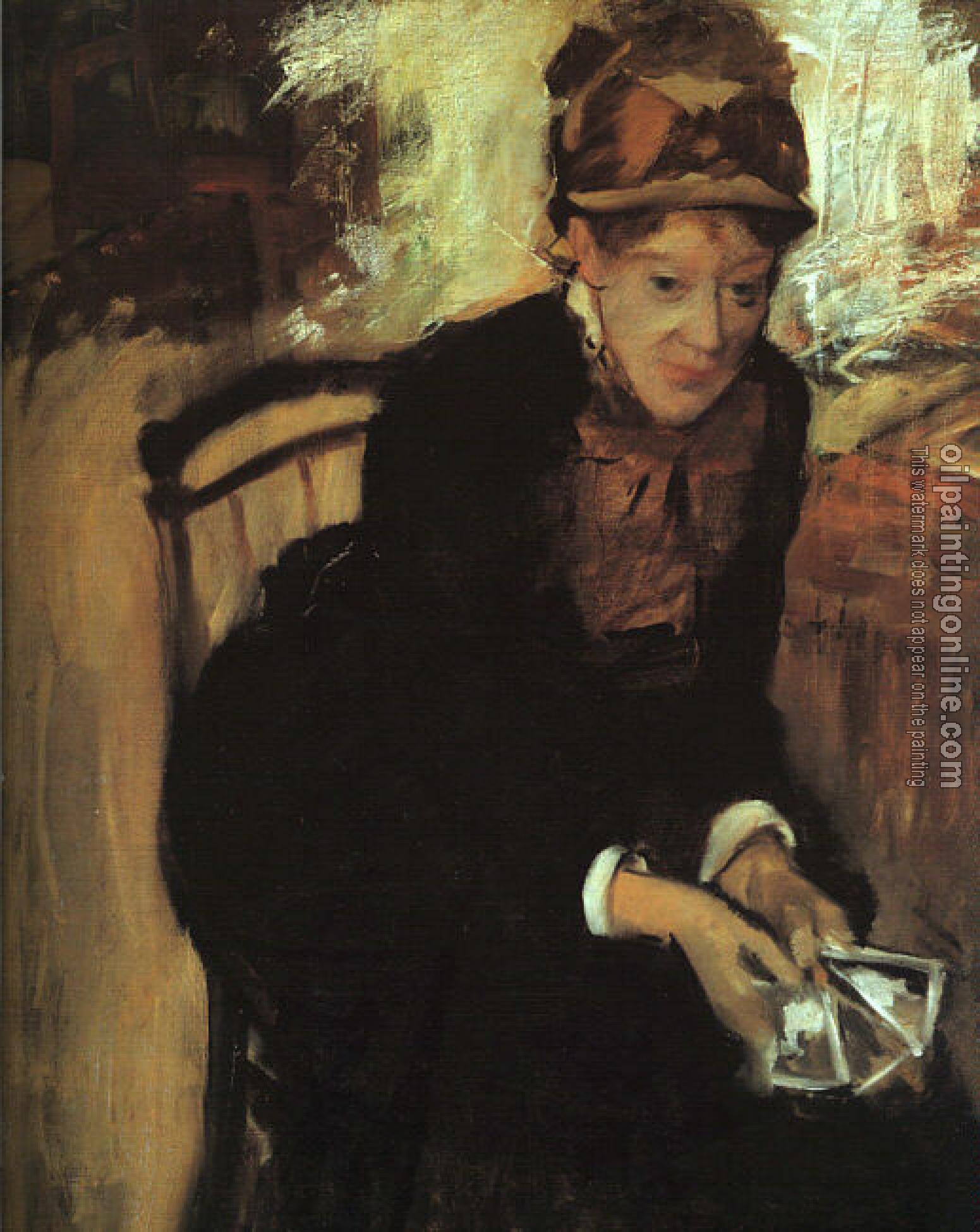 Degas, Edgar - Portrait of Mary Cassatt